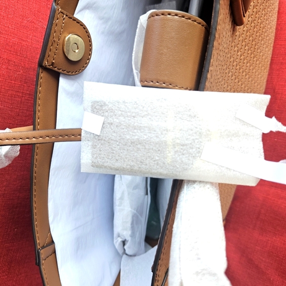 Michael Kors Kali Large Shoulder Tote W/ Laptop Case Vegan Leather Luggage - Picture 11 of 14